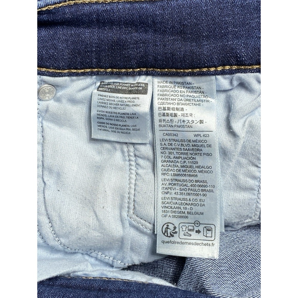 Levi's Classic Straight Jeans Women's 12S W31 L28 Medium Wash Stretch Denim - Picture 12 of 12